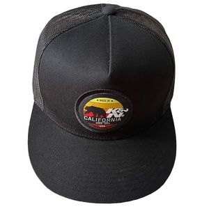 K&N California Black Mesh Snap Back Vintage Trucker Hat